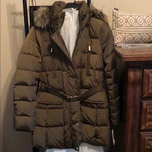 Michael Kors belted puffer